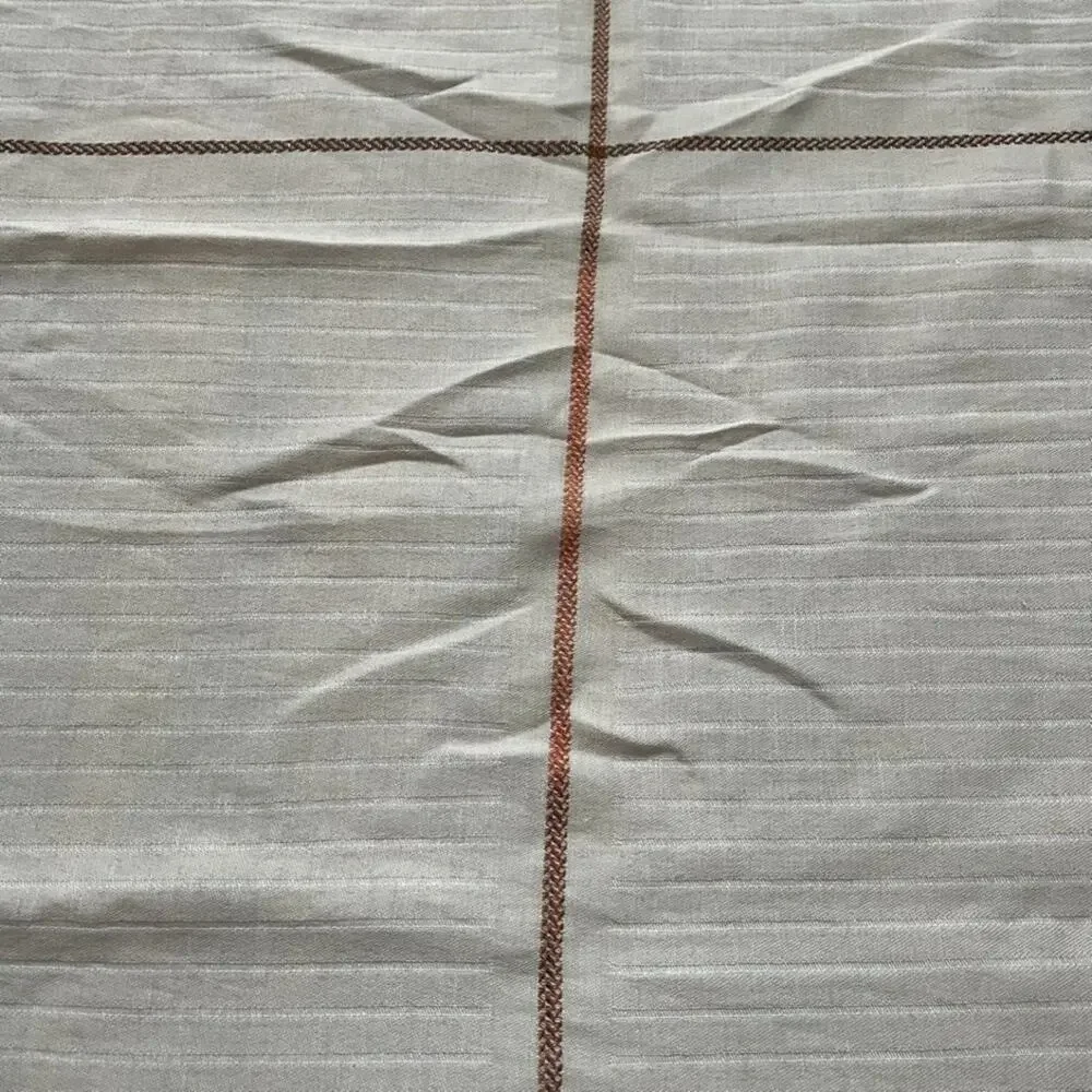 Thomas O'Brien Vintage Modern Striped Linen Blend Tablecloth 73” x 84”